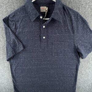 NWOT Faherty Polo Shirt Short Sleeve Medium Purple / Blue Cotton Blend Adult